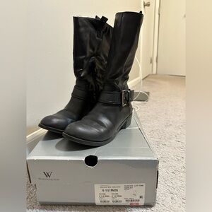Worthington Black Heeled Boots for Women